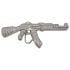 Silver Rhinestone AK47 Rifle Belt Buckle
