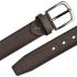 Men's Crocodile Pattern Chocolate Brown Leather Belt - Mixed sizes