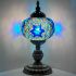 Blue Turkish Mosaic Lamp - Without Bulb
