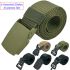 Tactical Military Belts Set with Assorted Buckles and Colors - 36 PCS | Without Display
