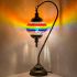 Rainbow Road Mosaic Table Lamp with Swan Neck Style - Without Bulb