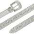 Women's Rhinestone Belts - Silver Bling Design