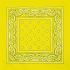 Yellow Paisley Print Polyester Bandanas