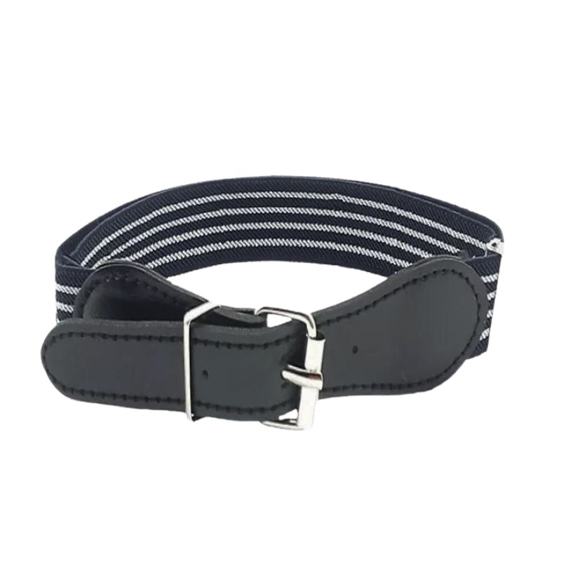 Stretch BELTS for Kids Dark Blue and Black Striped - Assorted