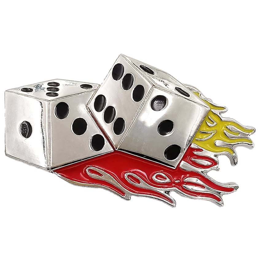 Dice with Flames BELT Buckles