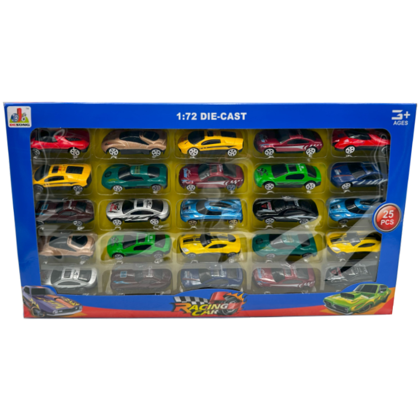 Diecast TOY CAR Set 1:72 | 25 pcs