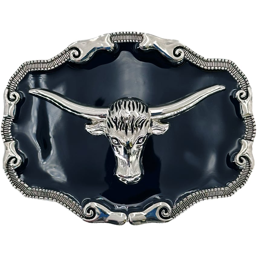 Bull BELT BUCKLE Eye-Catching Stylish on Black Design