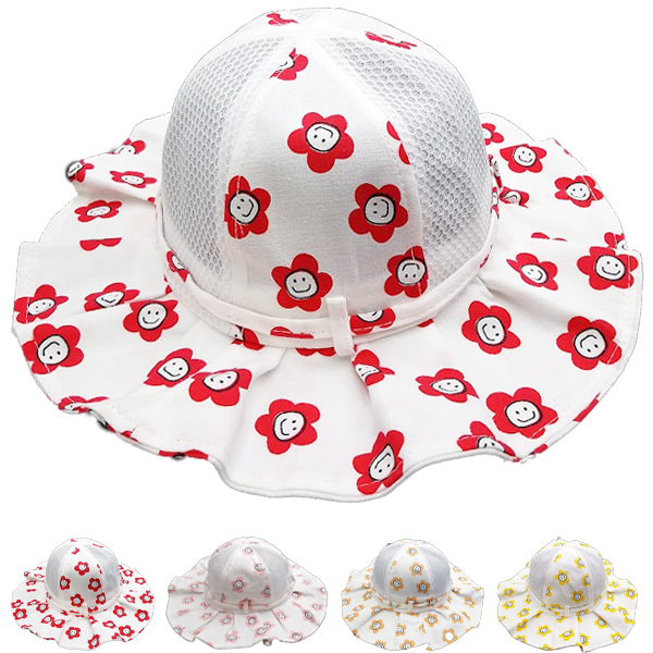 Baby and Kids Smiley Daisy Sun HATs for Summer