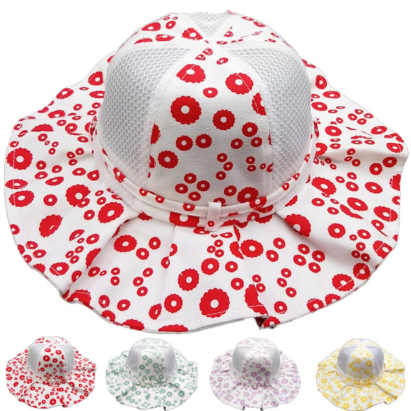 Circle Flower Sun HAT Set for Baby and Kids