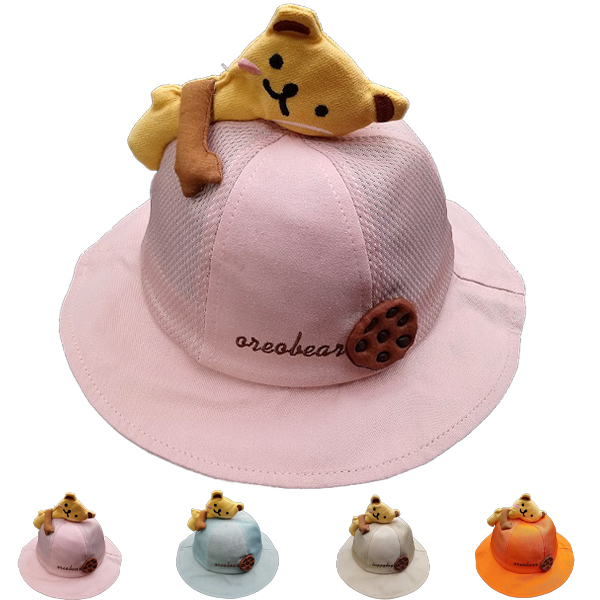 Bulk Little Bear Sun Summer Hats for Kids