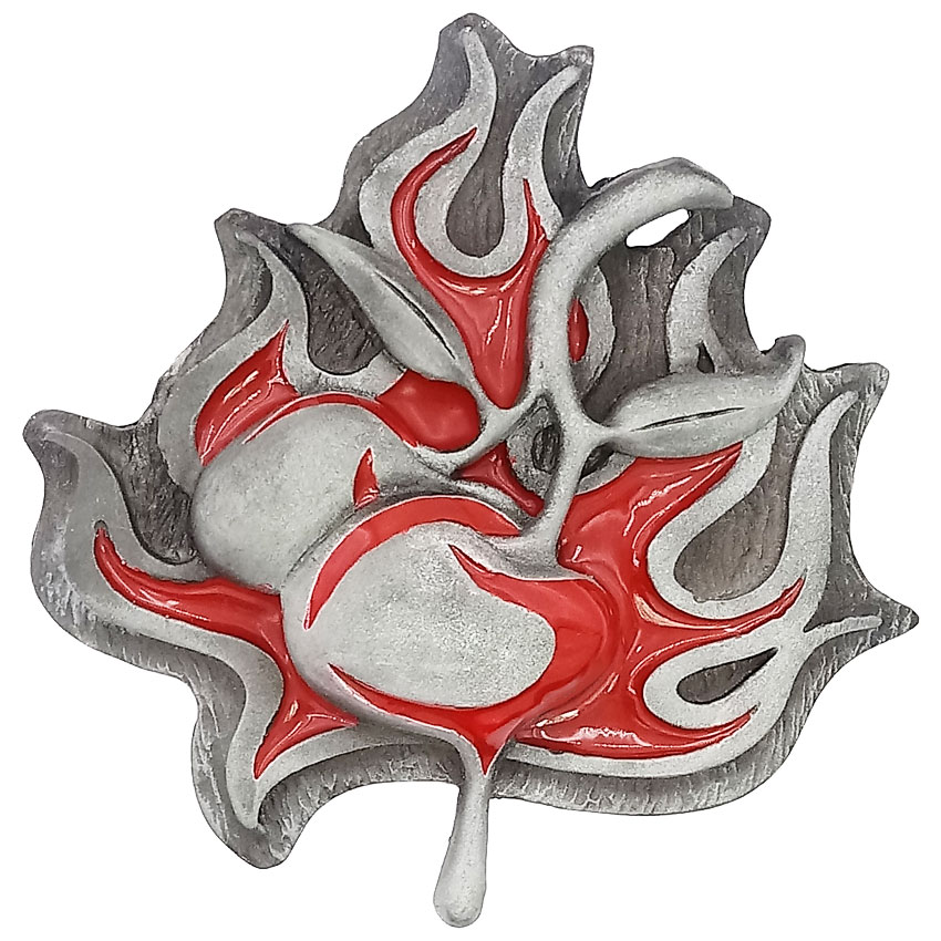 Flaming Cherries BELT Buckle