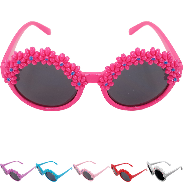 Kid Sunglasses Mix Colors FLOWERS Frame