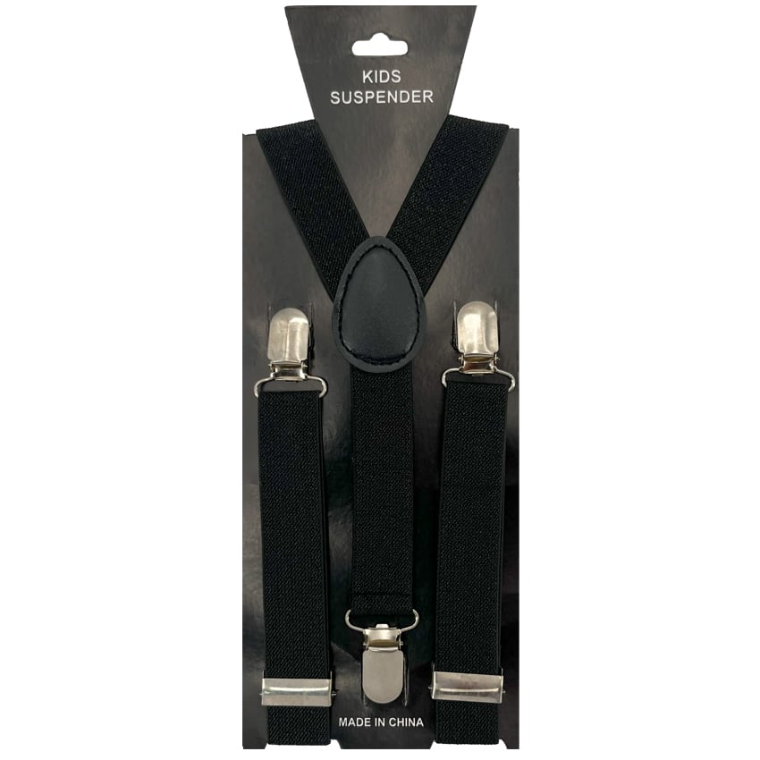 Black GLITTER Kid Suspender