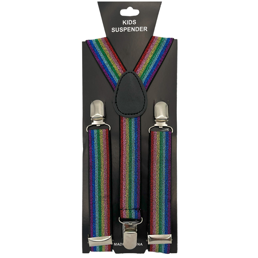 Rainbow Glitter Kid SUSPENDER