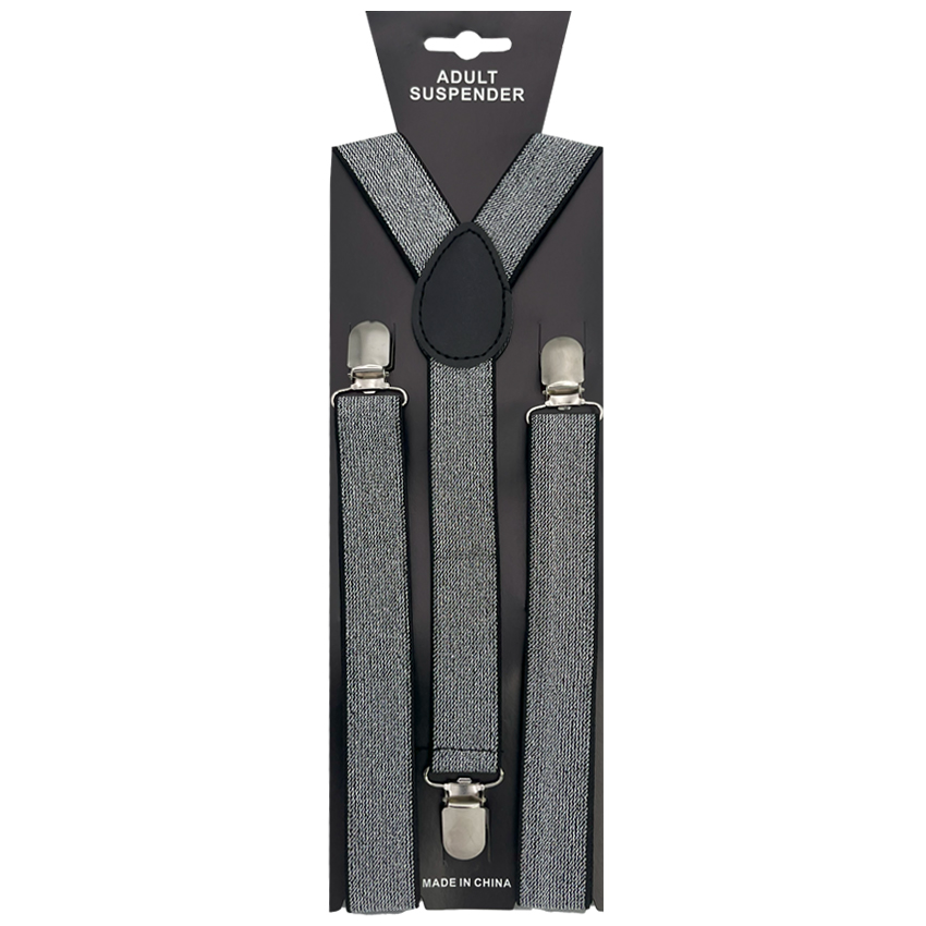 Glitter BlACk And White Suspender