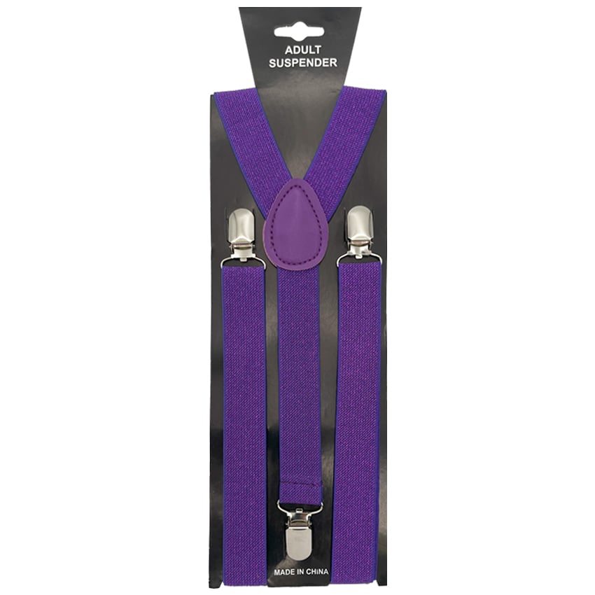 Glitter Purple SUSPENDERS
