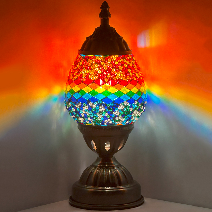 Vintage Mosaic LAMP with Hot and Cold - Without Bulb