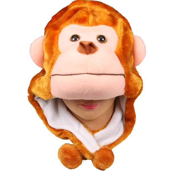 Kid's Plush Monkey Beanie HAT