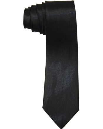 TrAditionAl PlAin Solid BlACk NeCk Ties for Men
