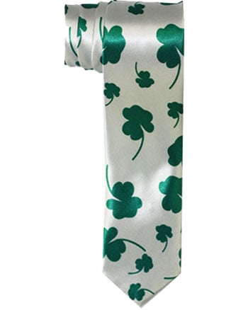 Clover Patterned Slim TIE