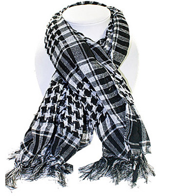 Black and White Checkered Scarves