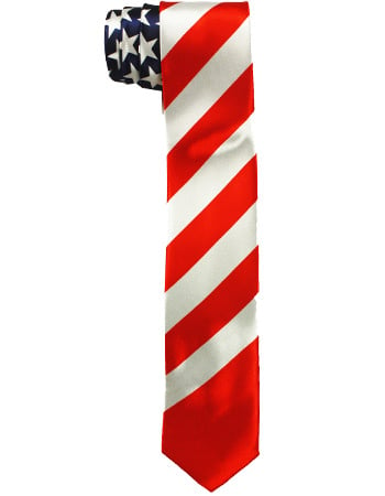 USA FLAG Slim Tie