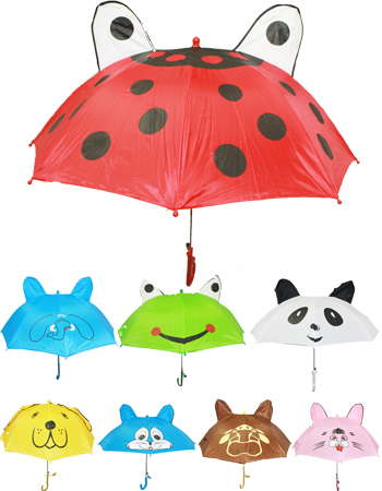 Colorful Cute Animal Design Umbrellas for Children