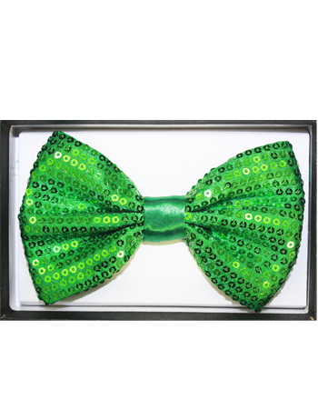 Sequin Green ADULT Bowtie