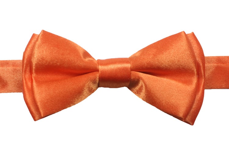 Shining Orange Kids Bow Tie