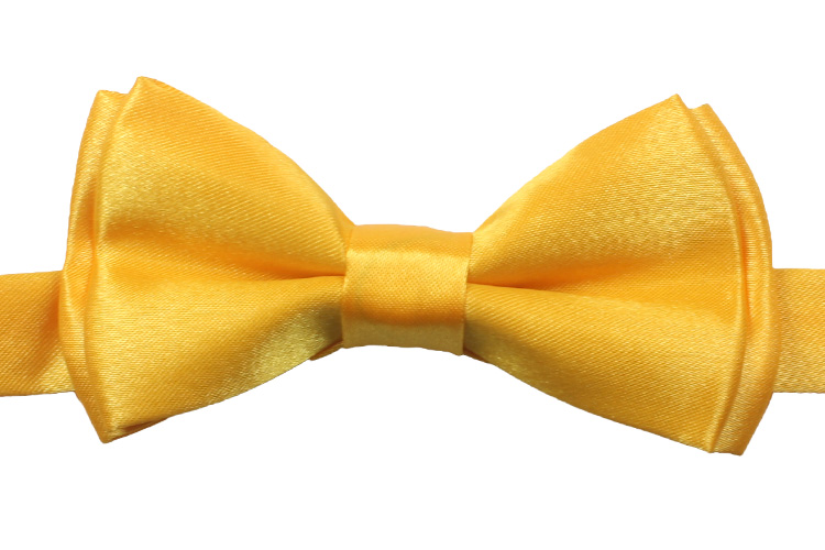 Shining Golden Yellow Kid Bow TIE