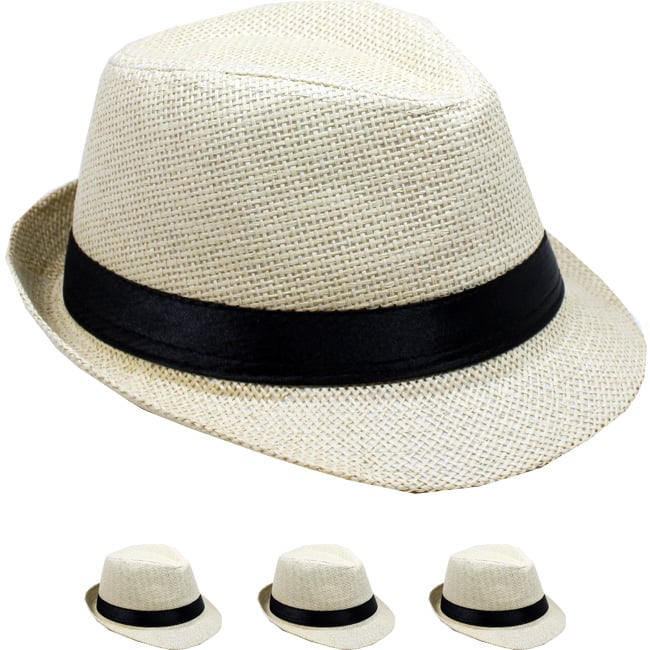 Beige Trilby Fedora HAT