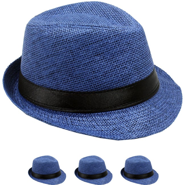 Navy Blue Trilby Fedora HAT