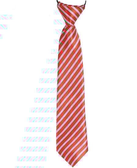 RED and White Lines Kid Necktie