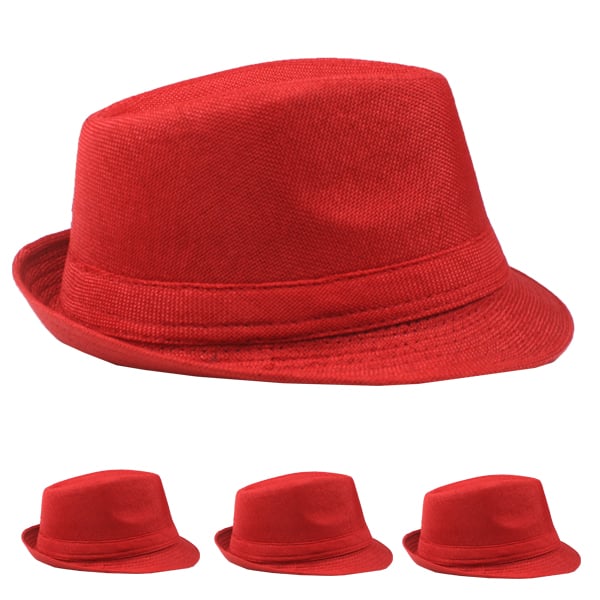 Beach Party Red ADULT Trilby Fedora Hat