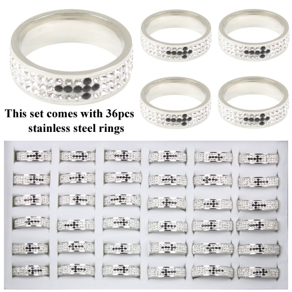 Stainless Steel Rings Set