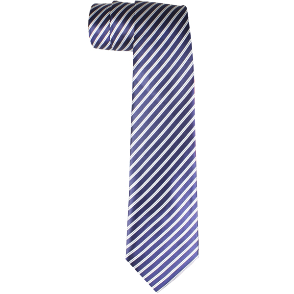 Blue and White Lines DRESS Tie