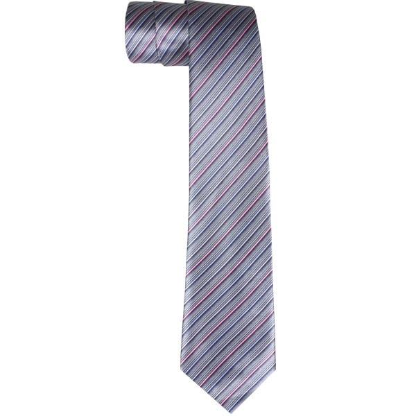 Wide Gray Lines Dress TIE