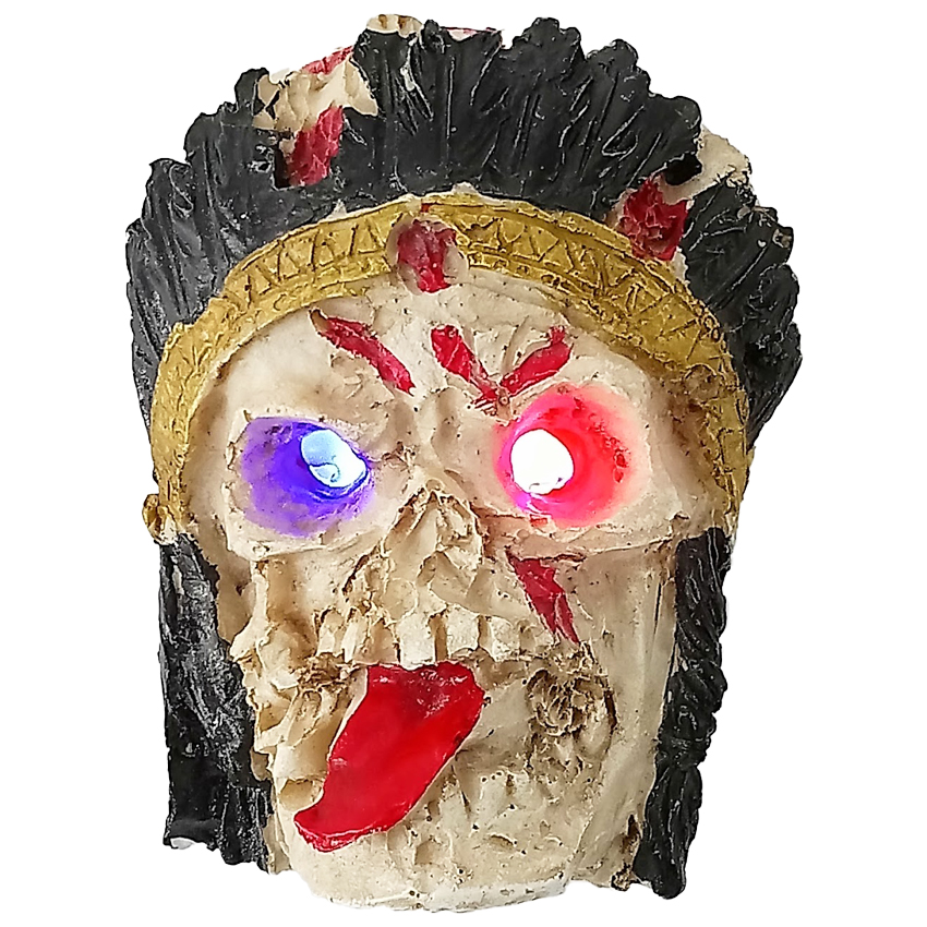 Indian Hat LED Skull Belt Buckle
