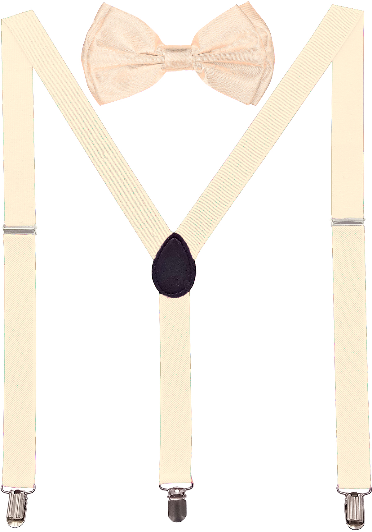 Macaroon Cream AB Suspenders Set