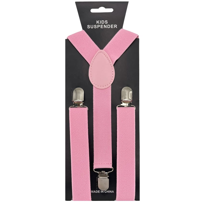 Pink Kid Suspenders