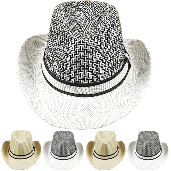 SHORT Brim Western Cowboy Hat for Men - Straw Hat