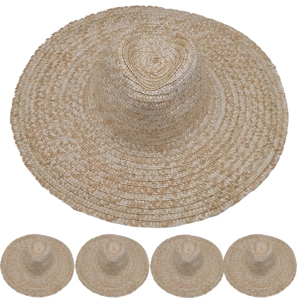 Natural Palm STRAW Summer Sun HAT for Men - Wide Brim HAT