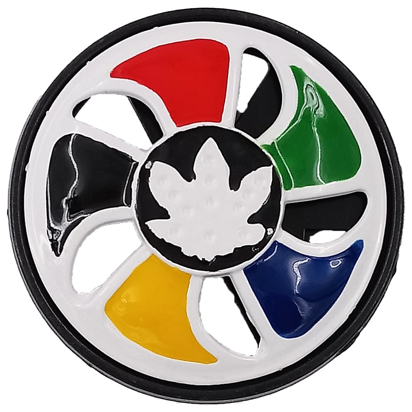 Multi-Colored Marijuana Spinner BELT BUCKLE