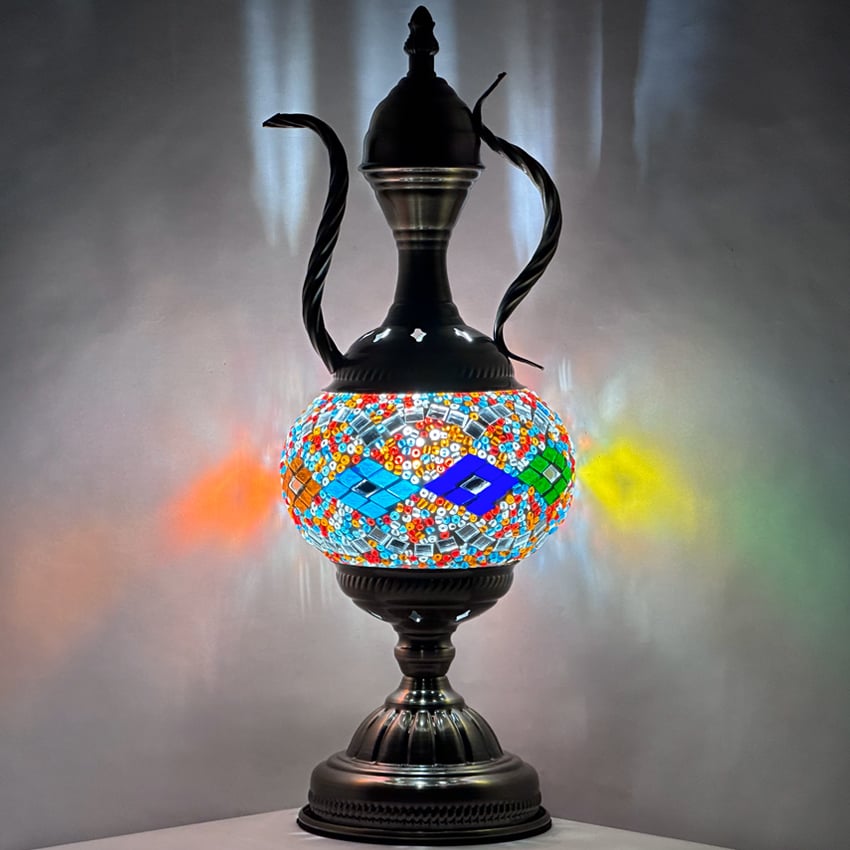 Multicolor Diamonds Turkish LAMP with Pitcher Design - Without Bulb