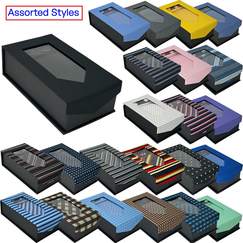 Traditional NeckTIE Sets for Men with Assorted Styles |  24 pcs