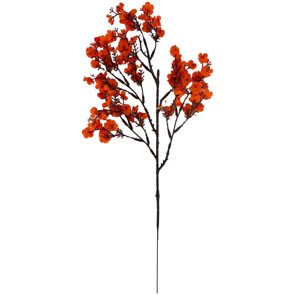 Orange Artificial BABY's Breath Flowers for Bouquets and Decorations - 10 pcs in Set