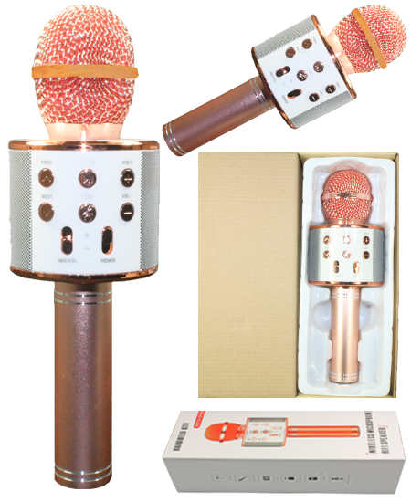 Pink Color Karaoke Microphone