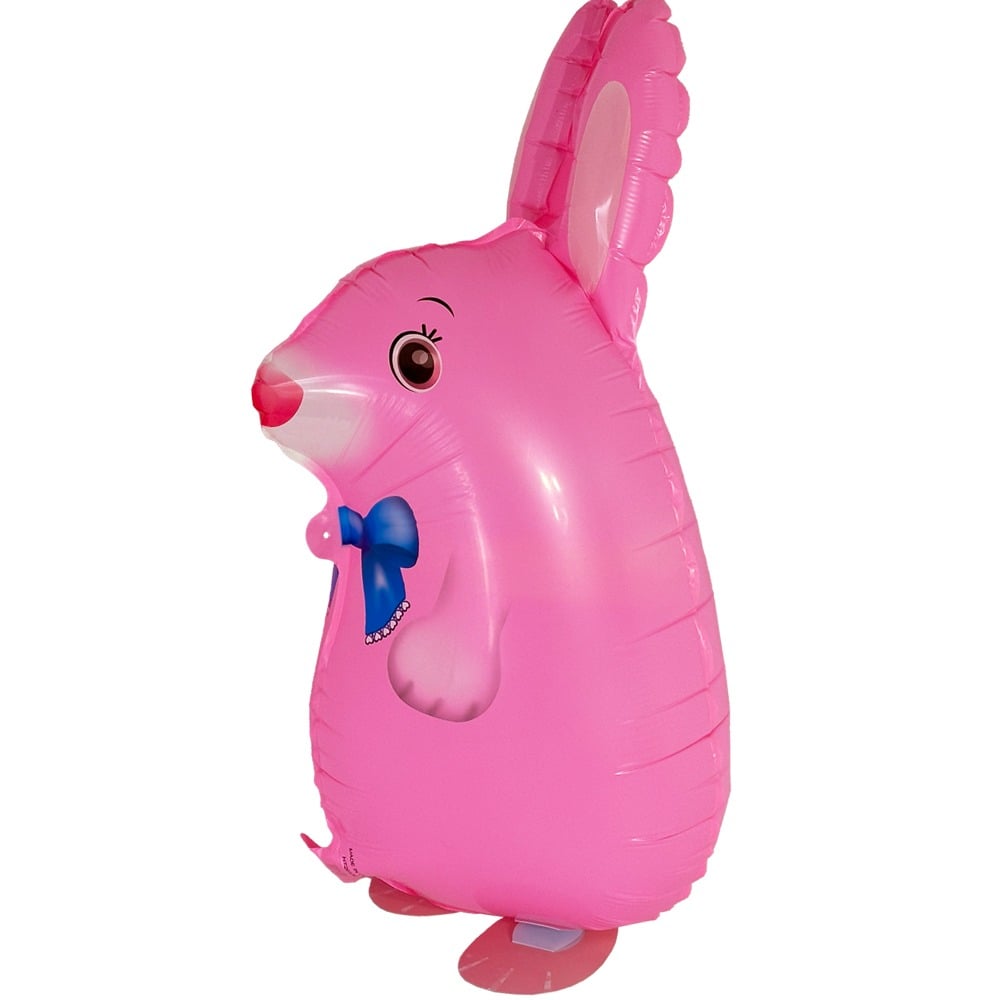 Pink Rabbit Animal Pet Walking BALLOONs | 10 Pcs