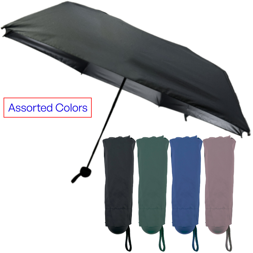 Portable Mini UMBRELLAs with Assorted Colors - UV Protected | 180T