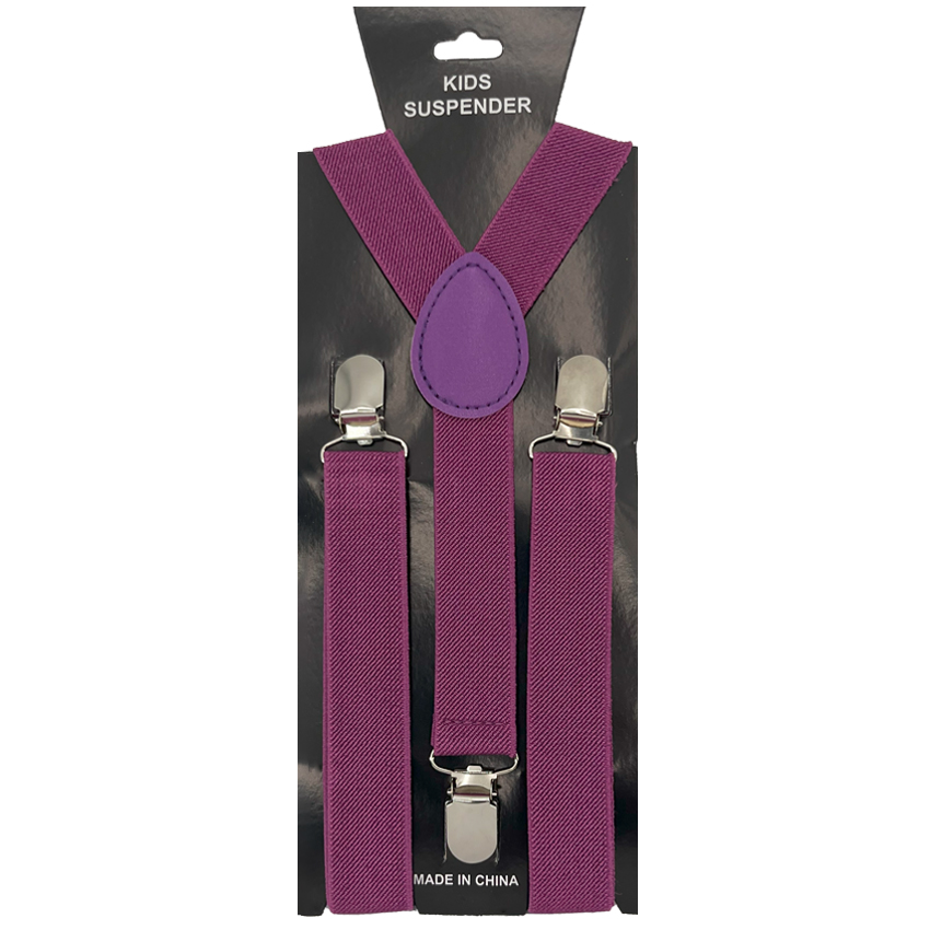 Purple Kid SUSPENDERS